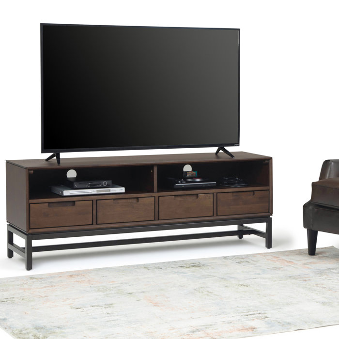 Wrought Studio Bak Solid Wood TV Stand for TVs up to 65 inches Wayfair